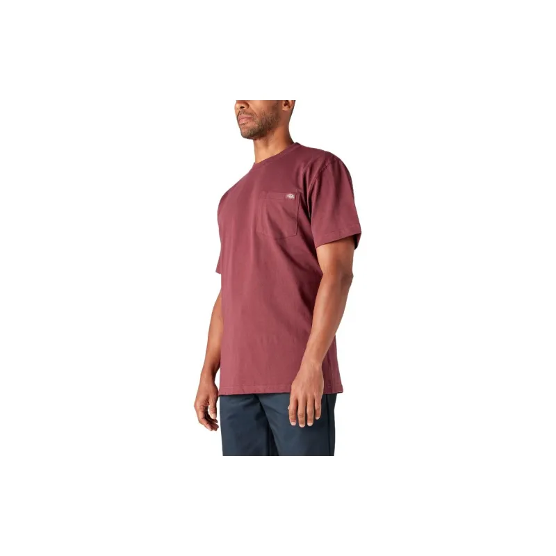 Dickies T-Shirts Men Burgundy-5