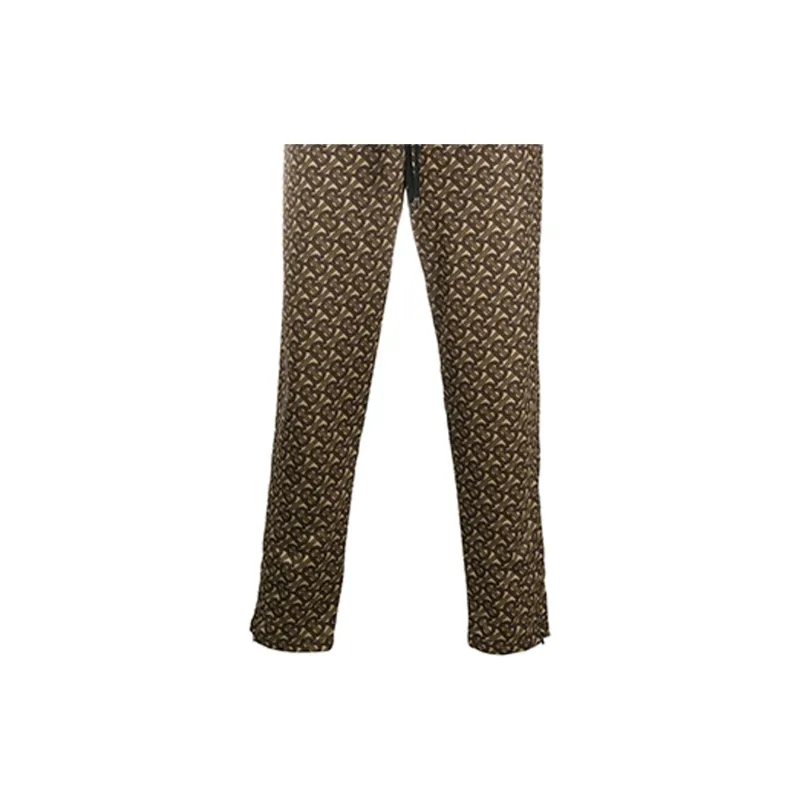 Burberry Knitted Sports Pants Men's Mule Brown-3