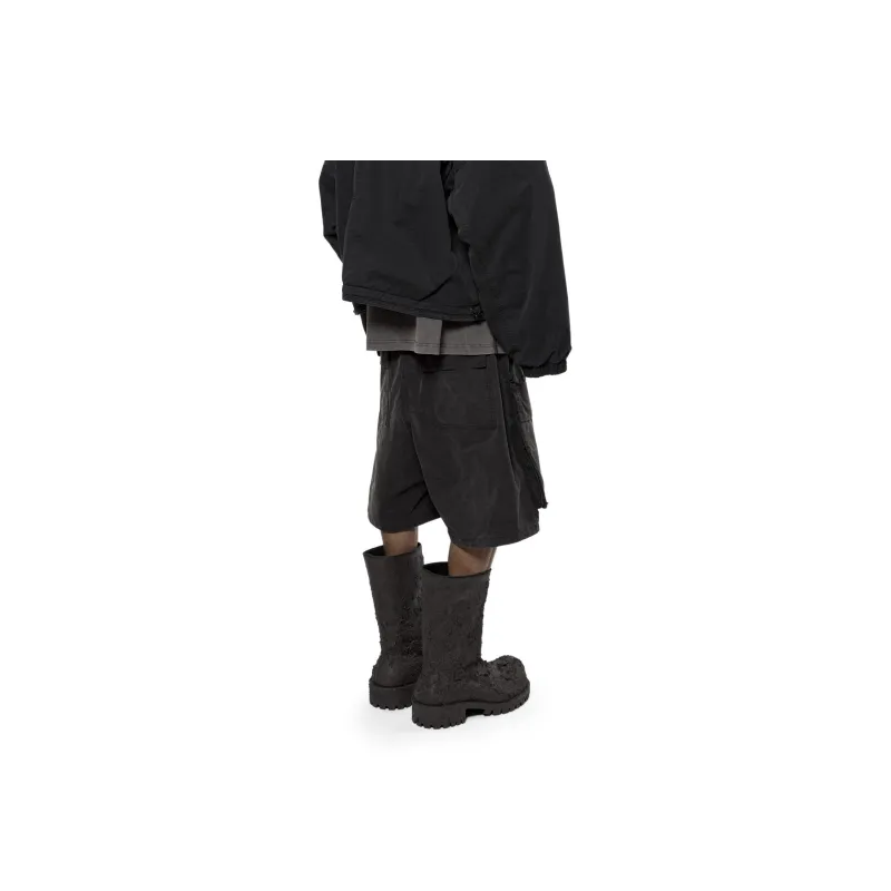ARNODEFRANCE Casual Shorts Unisex Washed Black-5