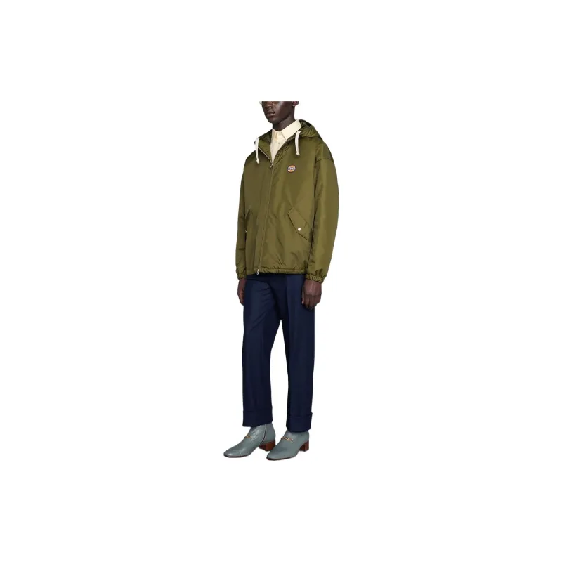 GUCCI FW22 Jackets Coats Men's Army Green-3