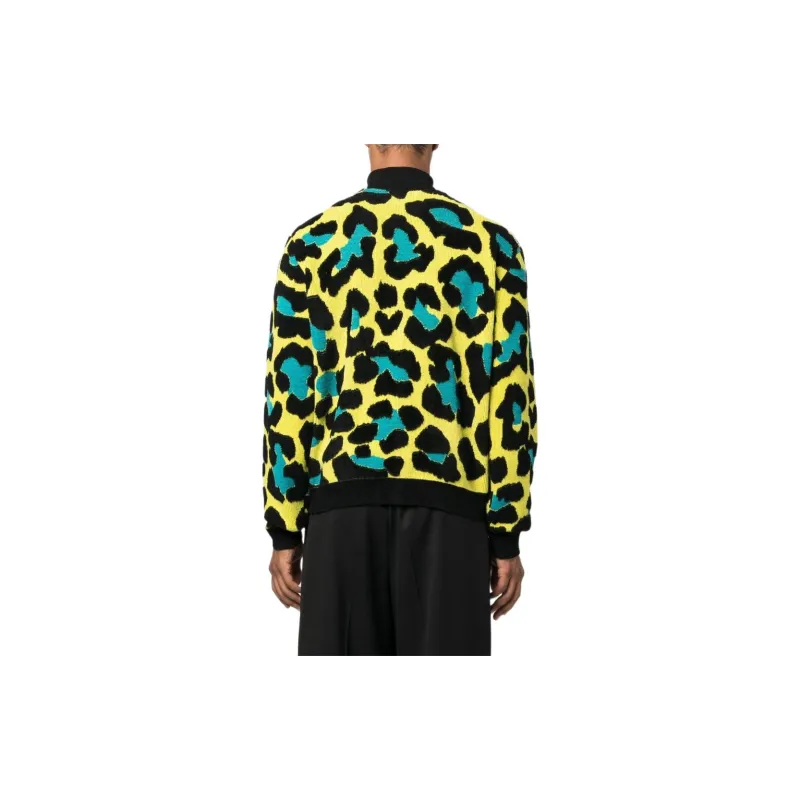 VERSACE Leopard Pattern Button Up Cardigan-2