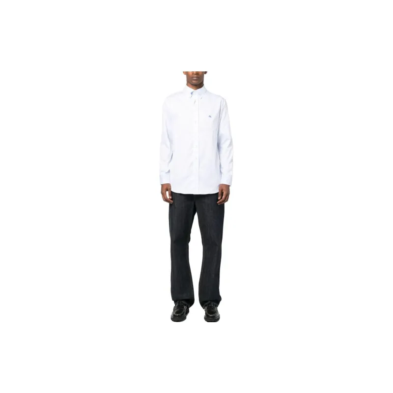 ETRO Logo Embroidered Buttond Shirt-1