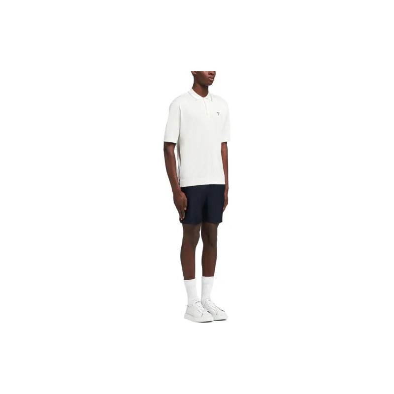 PRADA Polo Shirts Men White-3