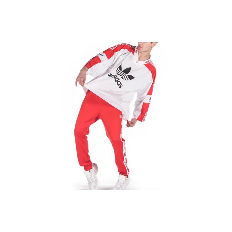 Adidas Originals T Shirt Men's White Red-2