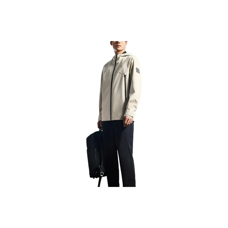 Anta Variety Training Collection Water Resistant Windproof Breathable Windbreaker Jacket Men's Cool Gray-4
