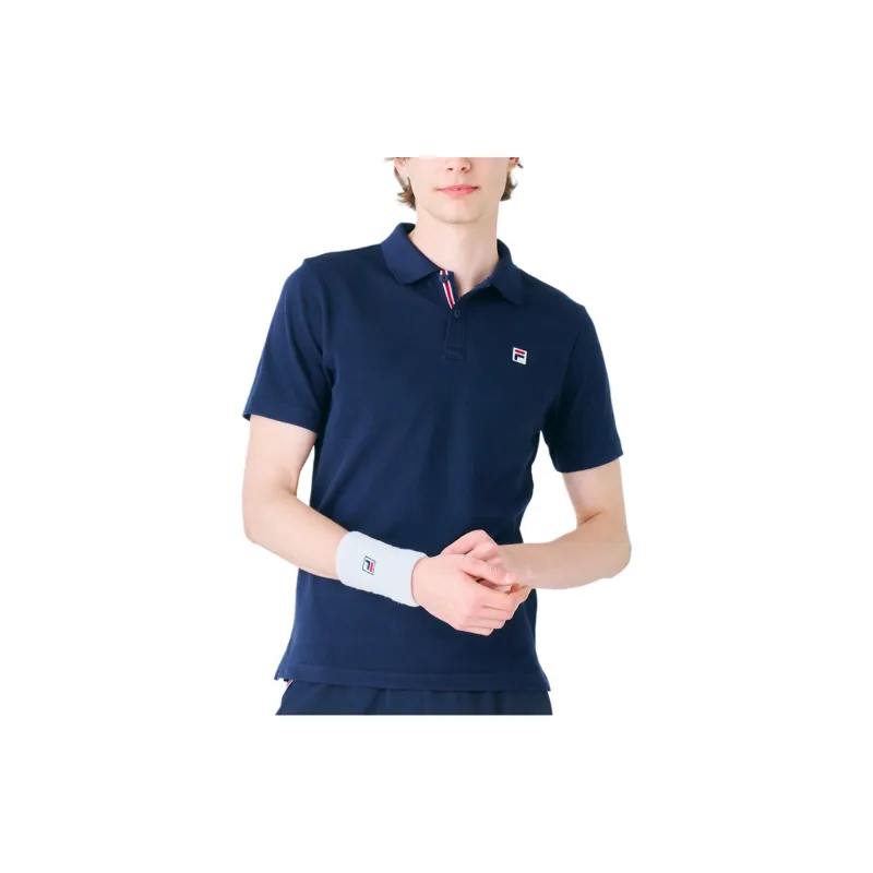 FILA Polo Shirts Men Marine Blue-2