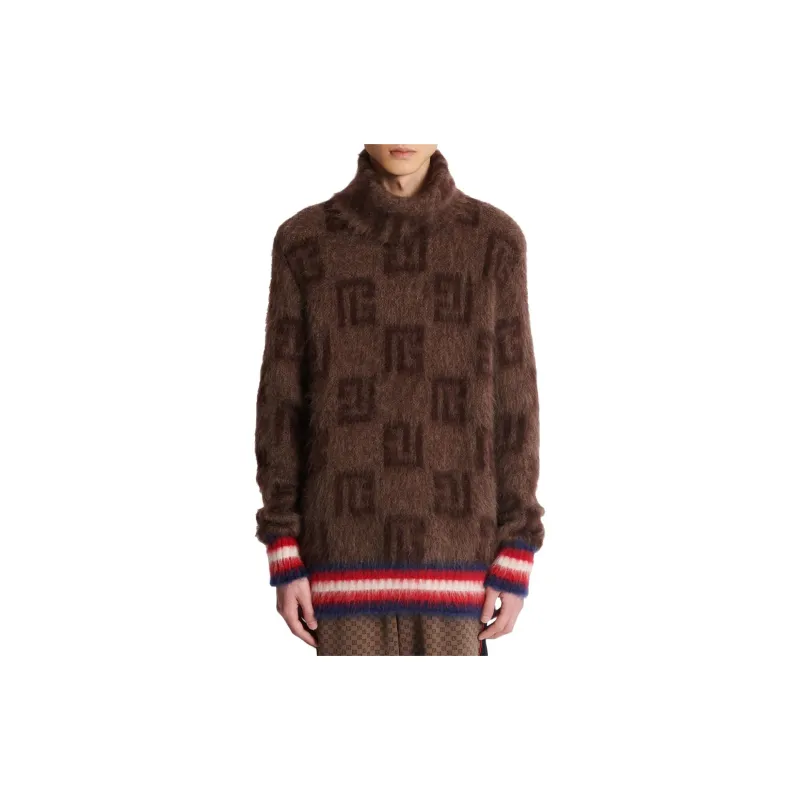 BALMAIN Brushed Monogram Jumper-5