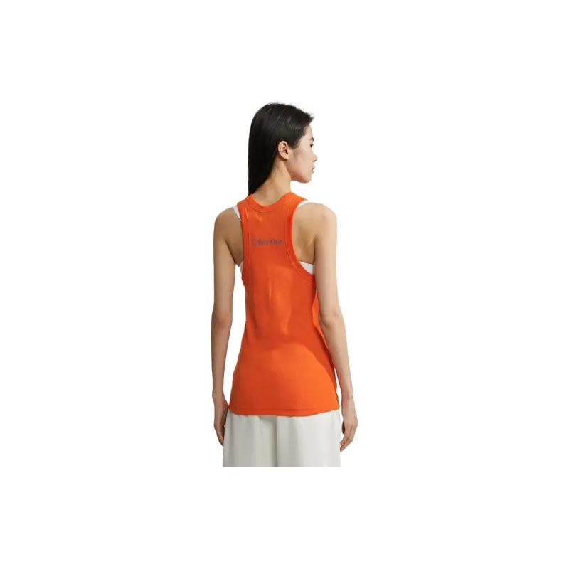 CALVIN KLEIN Tank Top Unisex Sunset Orange-3