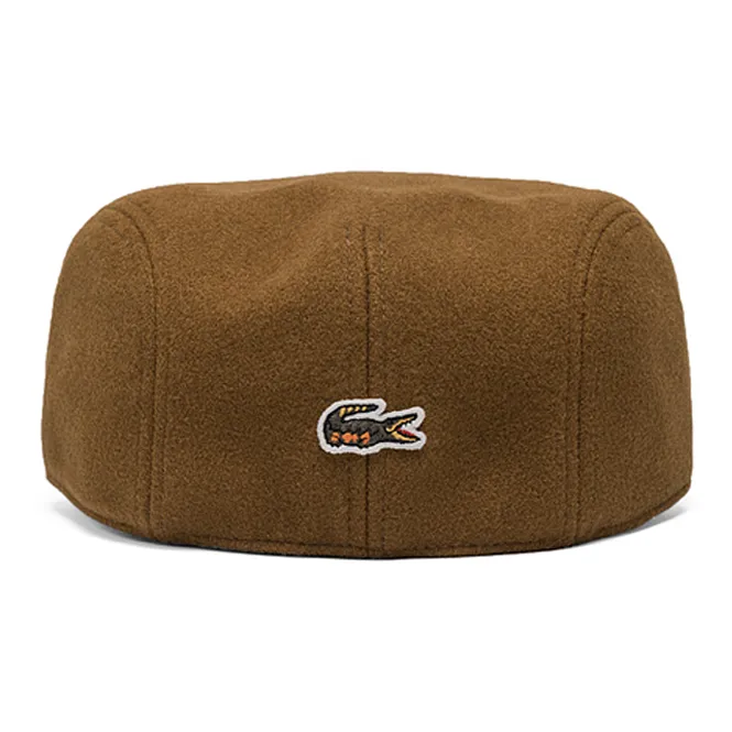 LACOSTE Polyester Berets Unisex Brown-1