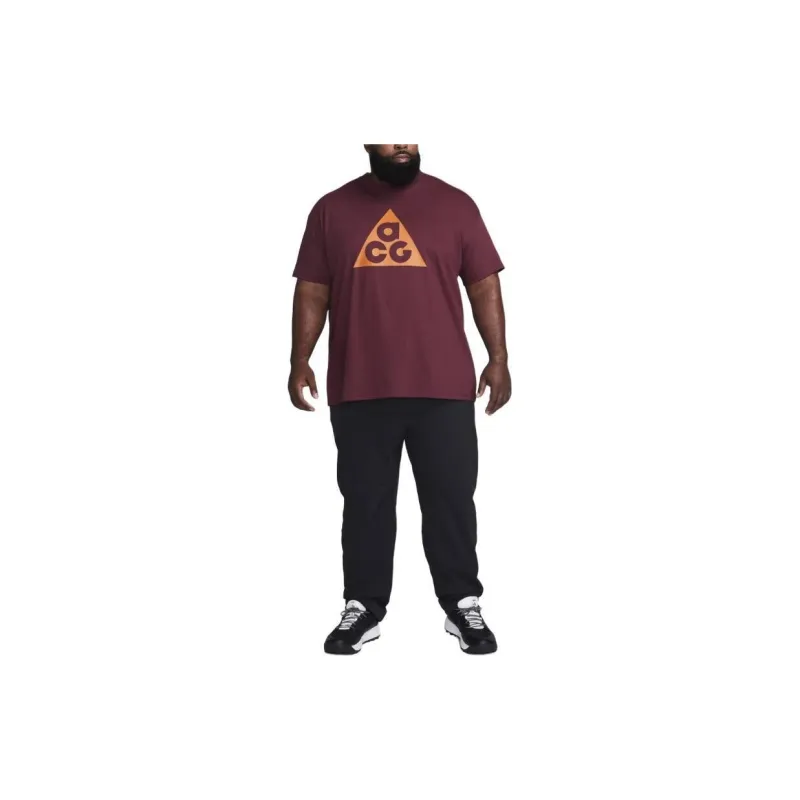 Nike ACG T Shirt Men's Burgundy-5