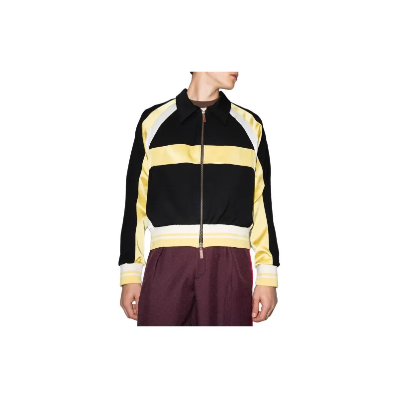 Wales Bonner Isaacs Panelled Bomber Jacket-1