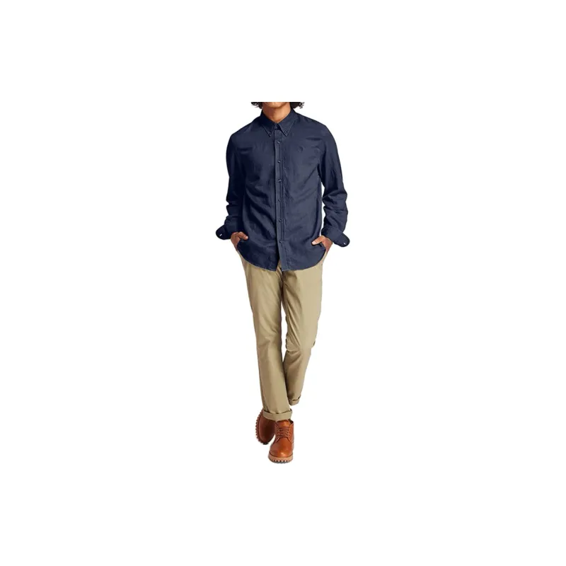 Timberland Shirts Men Dark Blue-5
