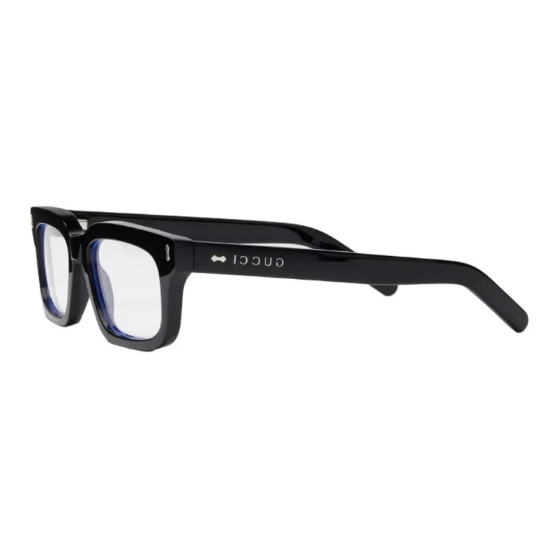 GUCCI Acetate Rectangular Sunglasses Men's Black-1