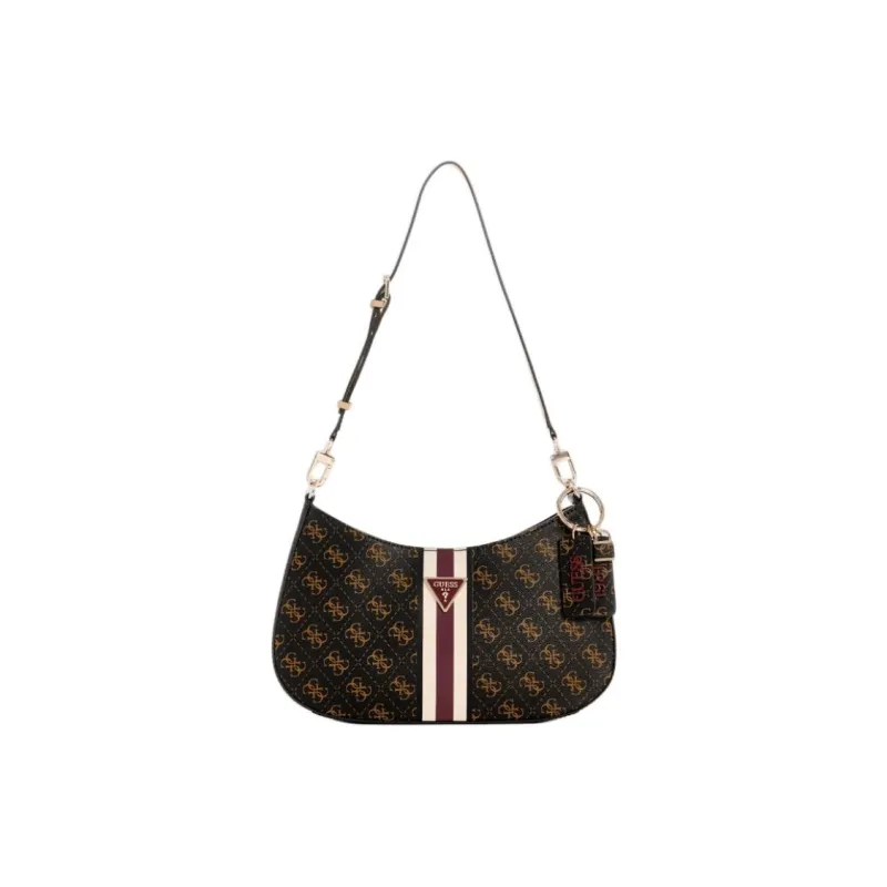 GUESS Artificial Leather Shoulder Bag Women's Brown-0