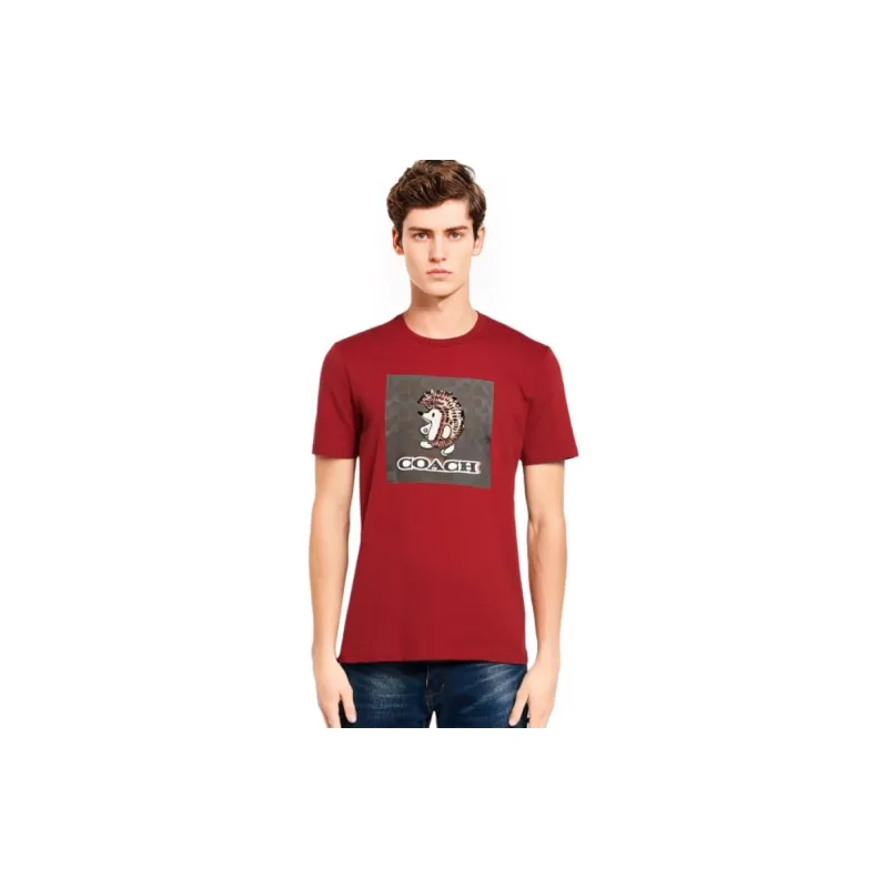 COACH T-Shirts Men Red-6