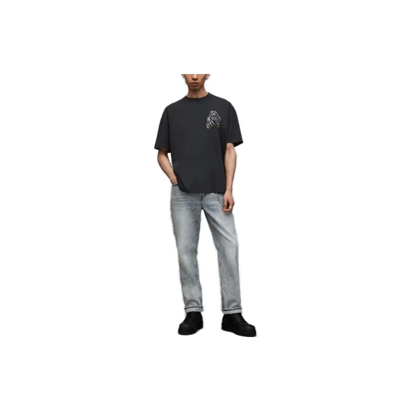 ALLSAINTS T-Shirts Men Washed Black-1