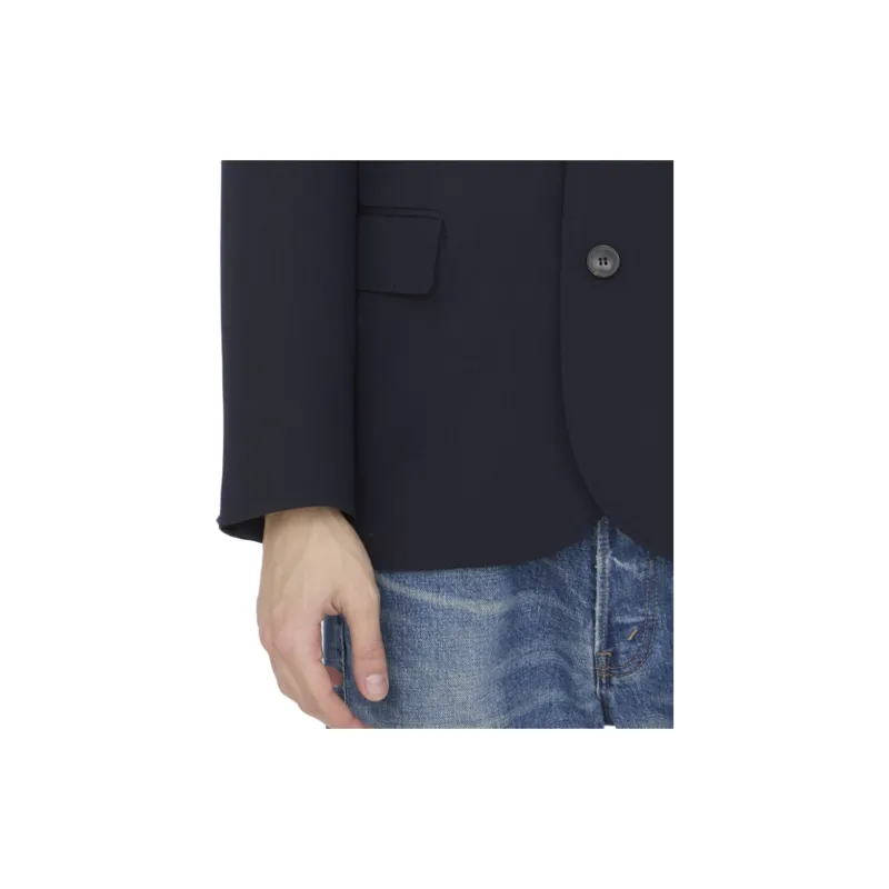 Valentino Single Breasted Long Sleeved Jacket-4
