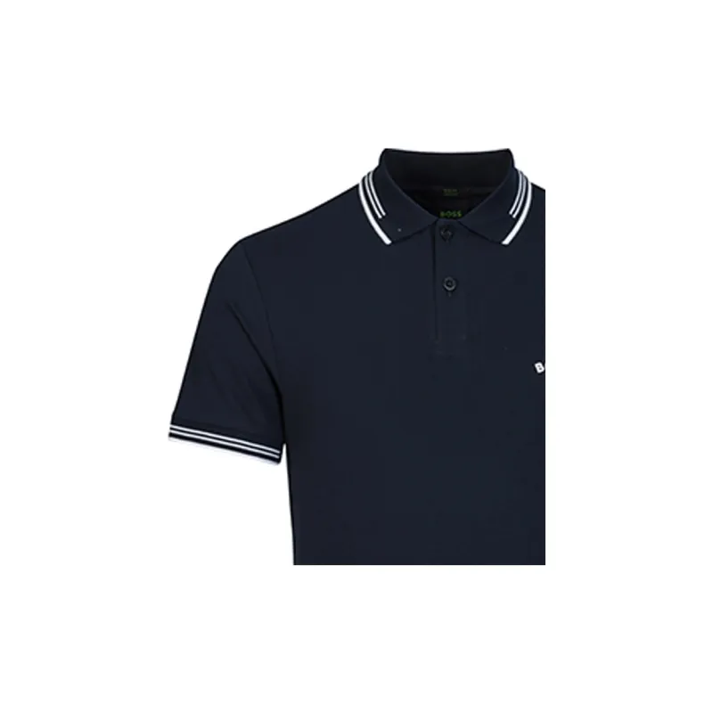Boss Logo print Polo Shirt-6