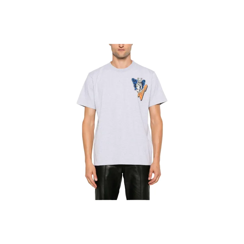 OFF WHITE Logo Printed Crewneck T Shirt-1