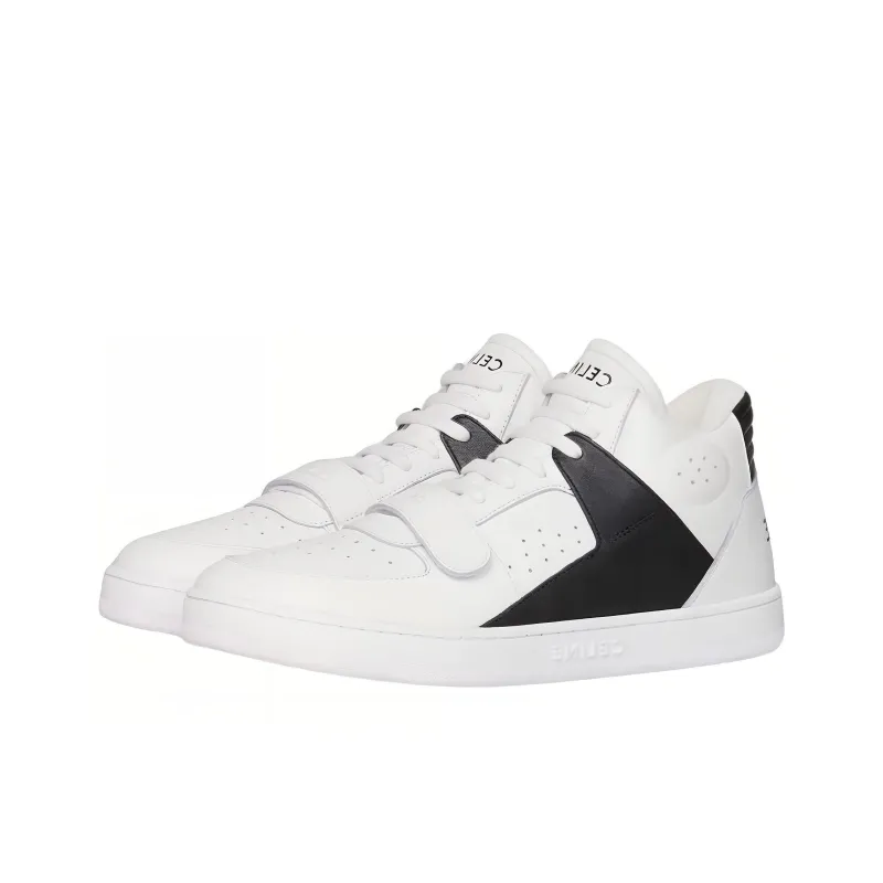 CELINE CT 02 Skateboard Shoes Women's White Black-3