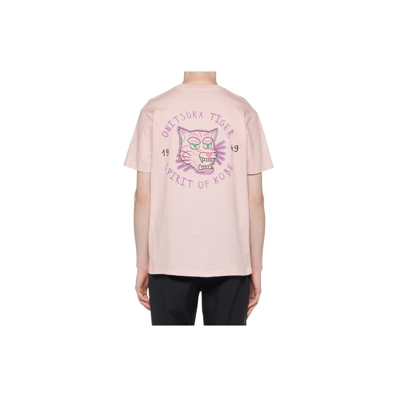 Onitsuka Tiger T Shirt Unisex Pink-3