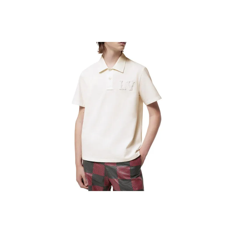 LOUIS VUITTON Poplin Polo With Embroidered Lv Patch-1
