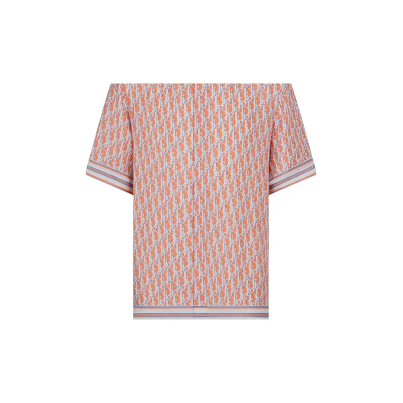 DIOR Shirts Men Orange-4