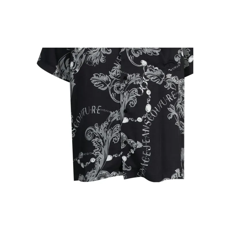 VERSACE JEANS COUTURE Shirts Men Black-4