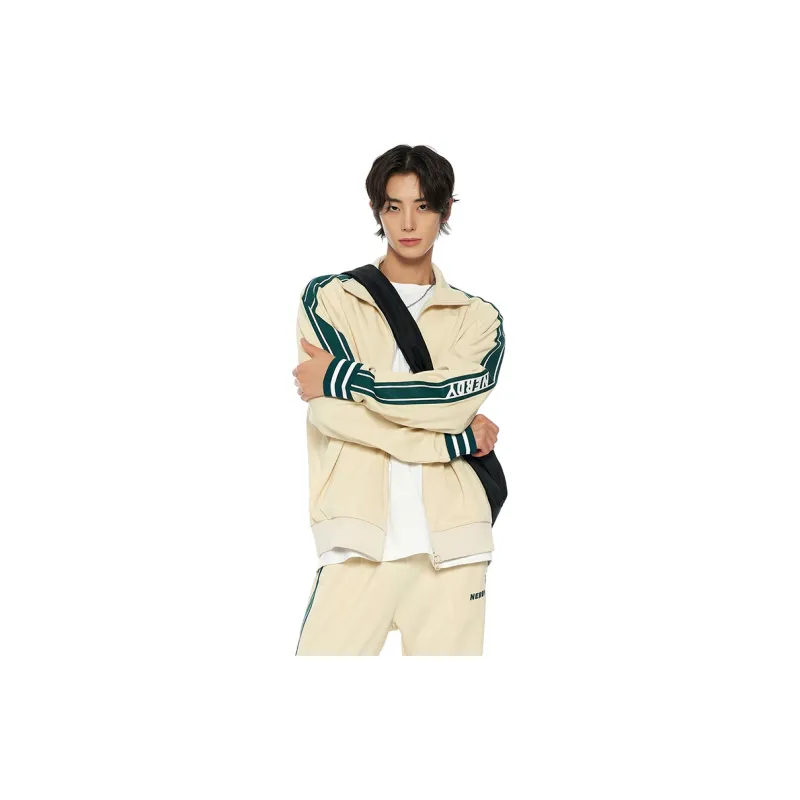 Nerdy Jackets Unisex Beige-3