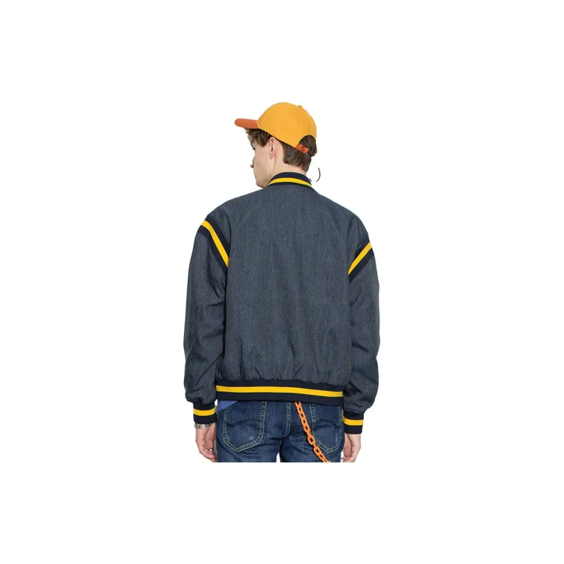 Lee Xline Baseball Jerseys Men Denim Blue-4