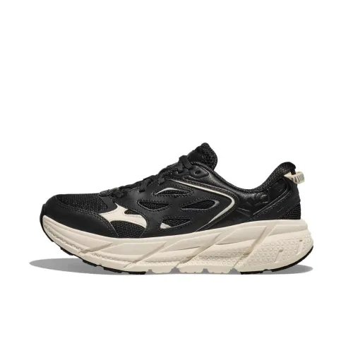 HOKA ONE ONE Clifton L Casual Shoes Unisex Low-Top Obsidian/Snowflake Plaster