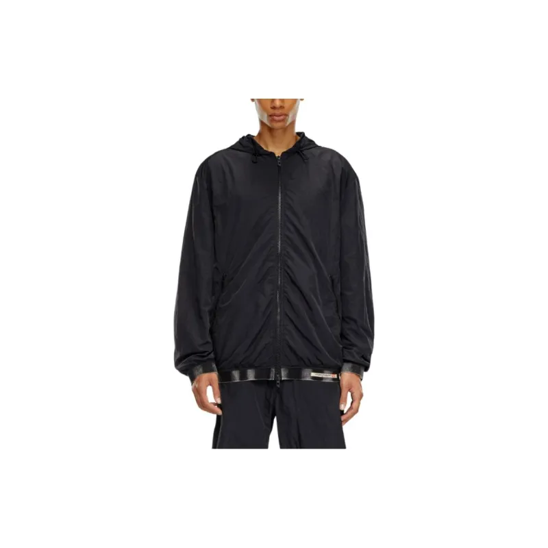 DIESEL J Post Recycled Zip up Hooded Jacket-2