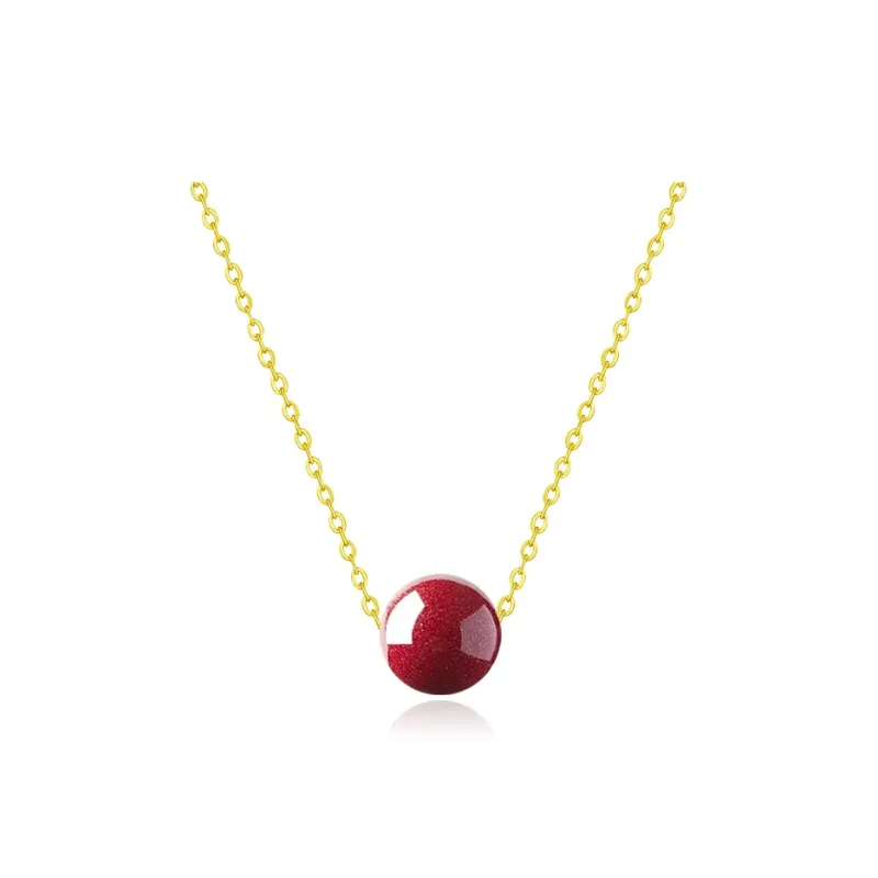Moon Jewelry Cinnabar Necklaces Women's-6