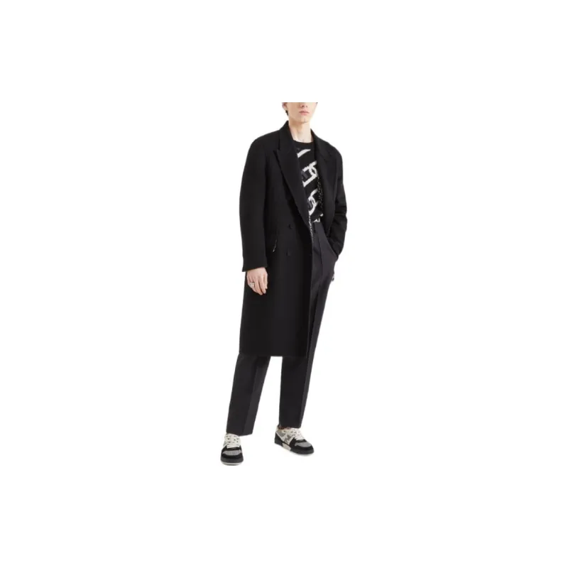 FENDI Reversible Double Breasted Wool Coat-3