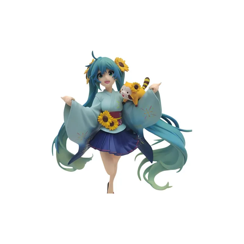 FURYU Hatsune Miku Rascal Raccoon 2020 Summer, Festival Bathrobe Bonus Gifts-2