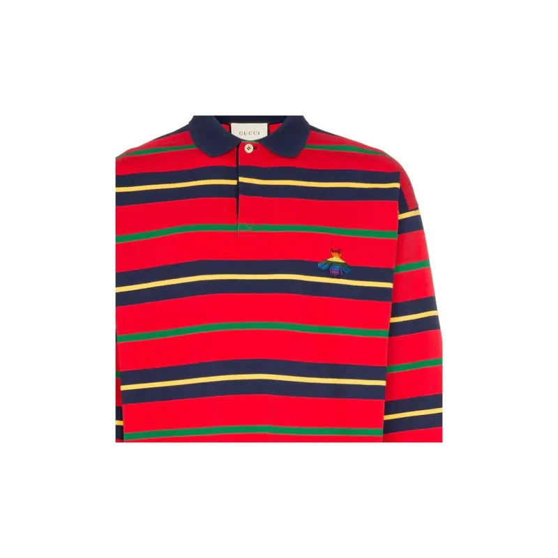 GUCCI Polo Shirts Men Red-6