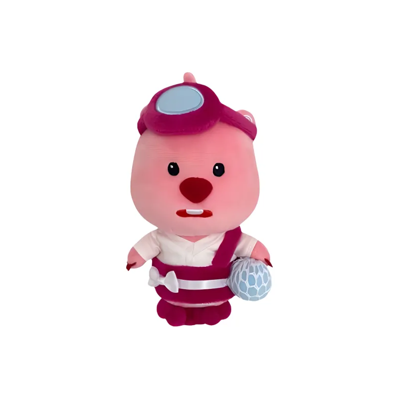 Zanmang Loopy Zan Meng Ruby Ruby Loopy Jeju Island Limited Standing Loopy The Beaver Plush Doll Doll 18cm High-0