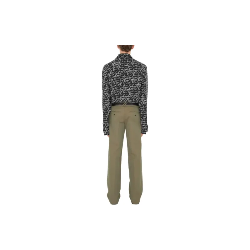 Burberry Straight leg Cotton Trousers-3
