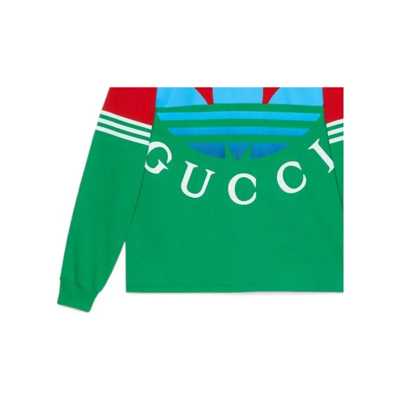 GUCCI x Adidas SS23 T Shirt Men's Green-4