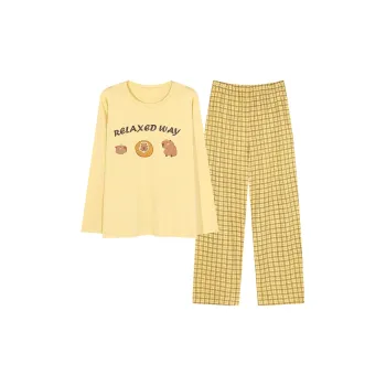 Cotton Has A Home Pajama Set Women's Sunshine Yellow