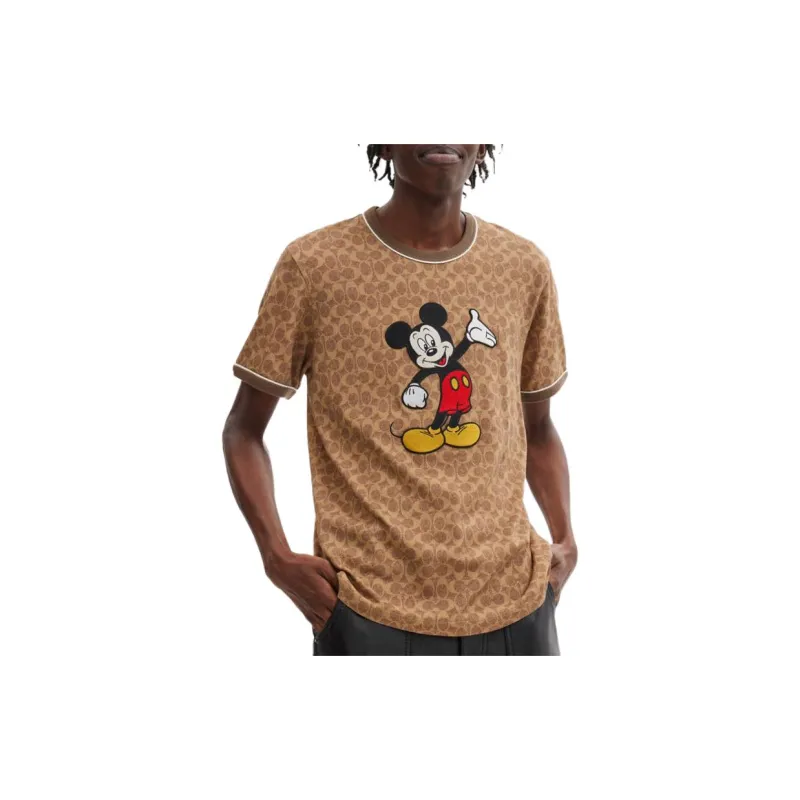 COACH T Shirts Unisex Brown-4