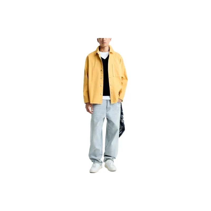 ZARA Shirts Men Mustard-1