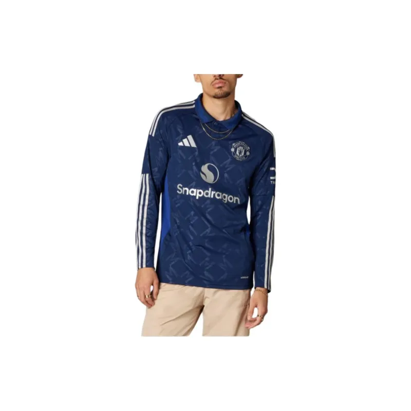 Adidas Free Shipping With AdiClub Manchester United 24/25 Long Sleeve Away Jersey-3