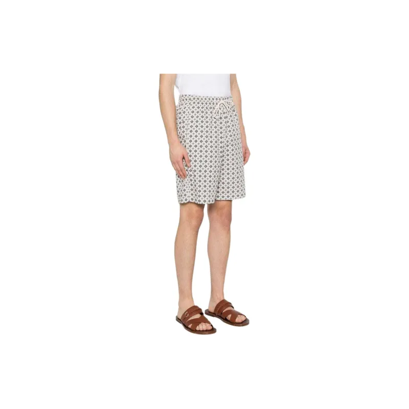 A.P.C Vincento Vincento All Over Patterned Drawstring Shorts-3