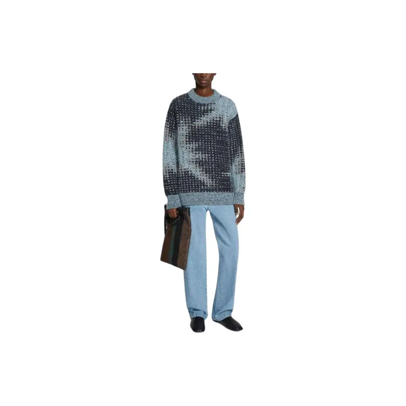 DRIES VAN NOTEN Phil Wide Leg Low Rise Jeans-1