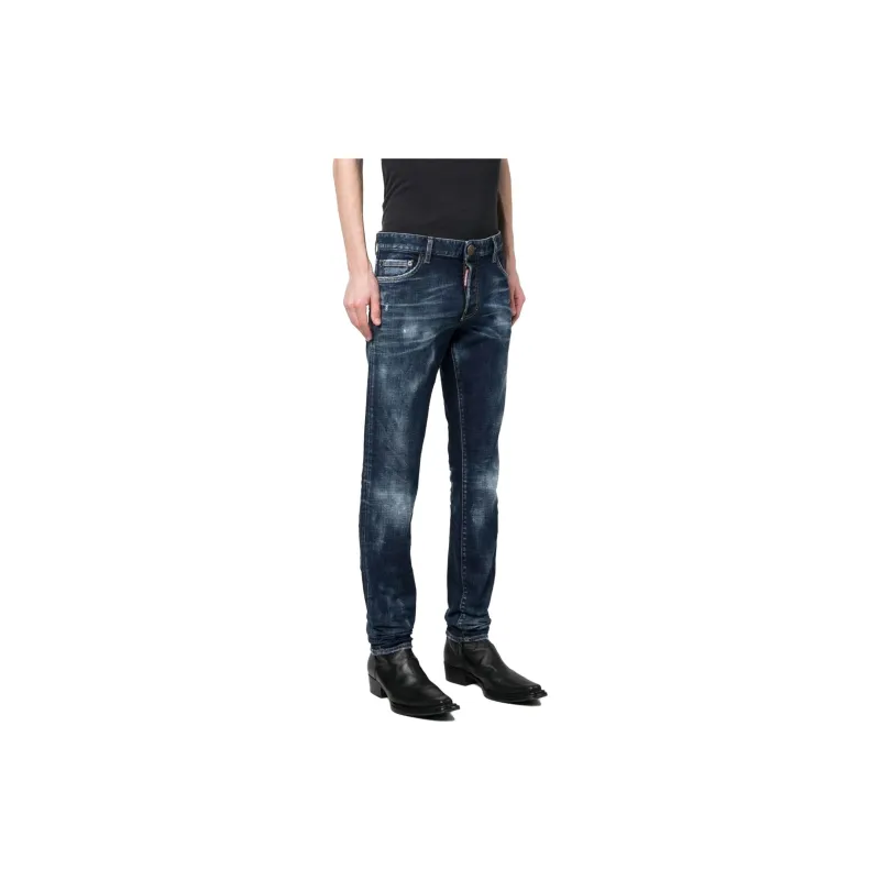 DSQUARED 2 Flag Patch Slim Cut Jeans-2