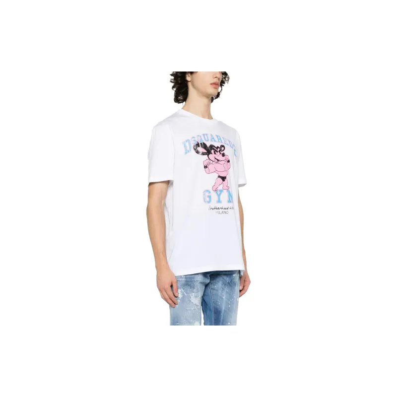 DSQUARED 2 Graphic Printed Crewneck T Shirt-3