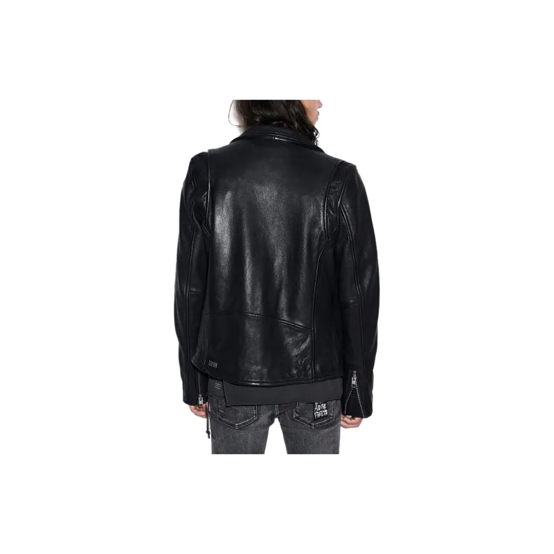 Ksubi FW24 Leather Jacket Men's Black-5