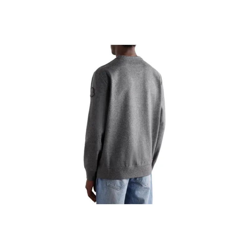 Moncler Logo embroidered Jersey fleece Sweatshirt-3