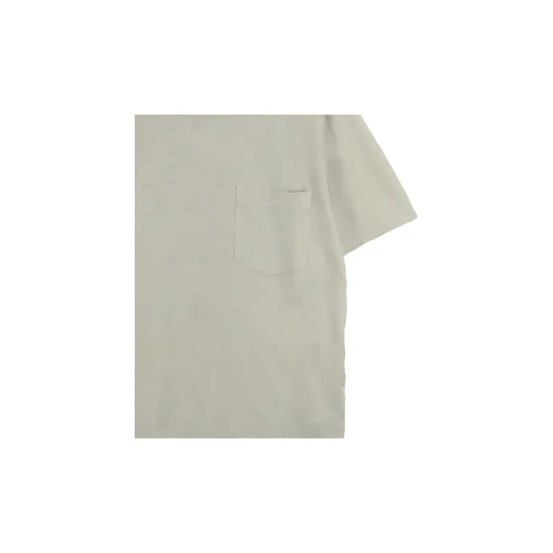 BARENA Solid Color Crew Neck Pullover Straight Fit Short Sleeved T Shirt Men's Sea Green-2